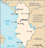 Map of Albania