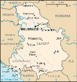 map of Serbia and Montenegro