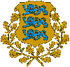 The national emblem of Estonia
