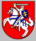 The national coat of arms of Lithuania